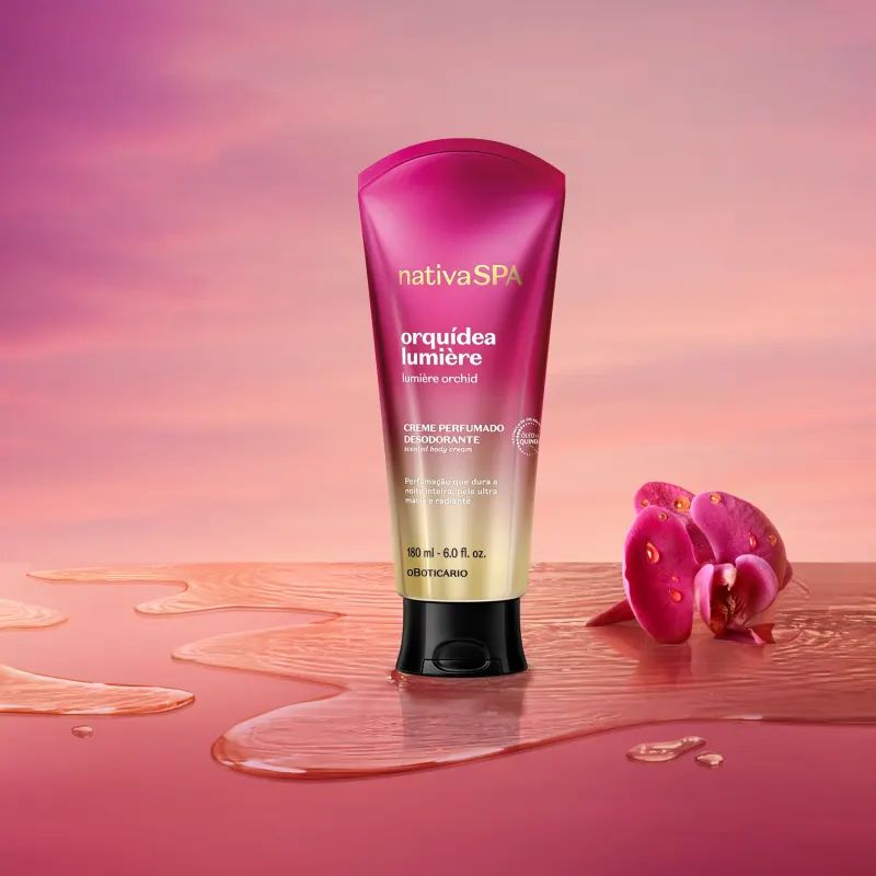 CREME PERFUMADO DESODORANTE NATIVA SPA ORQU�DEA LUMI�RE 180ML